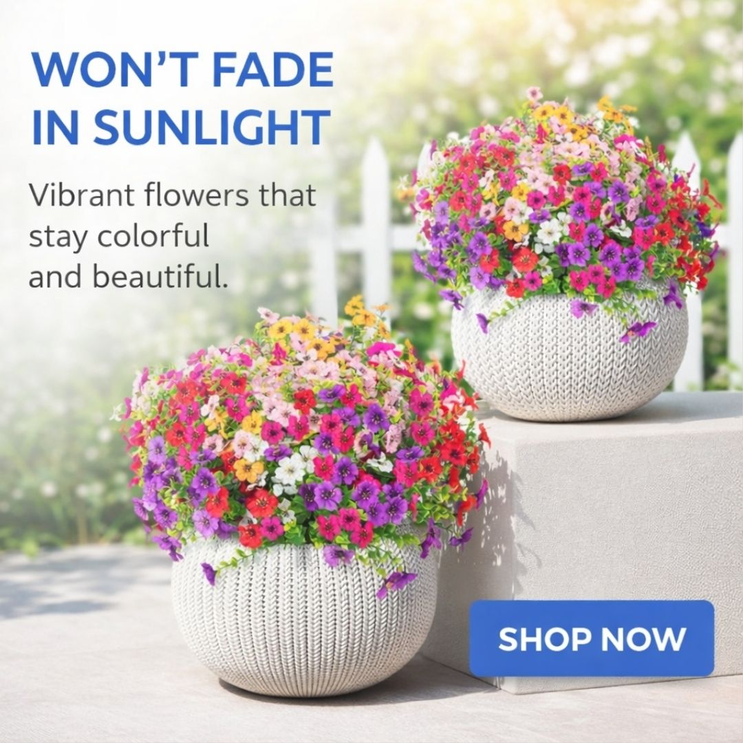 🎁 Limited-Time Offer 🔥 Realistic UV-Resistant Outdoor Flowers – Zero Maintenance