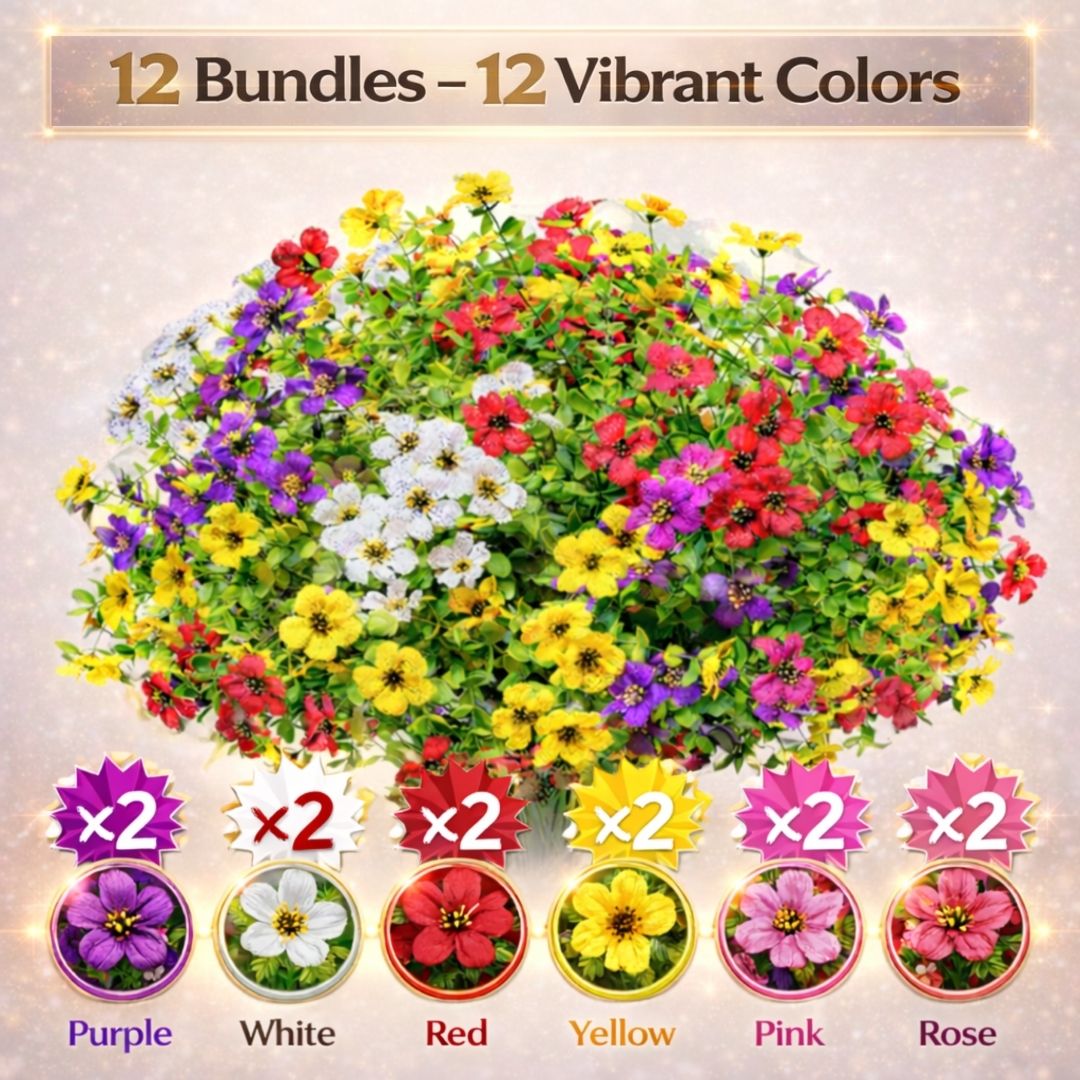 🎁 Limited-Time Offer 🔥 Realistic UV-Resistant Outdoor Flowers – Zero Maintenance