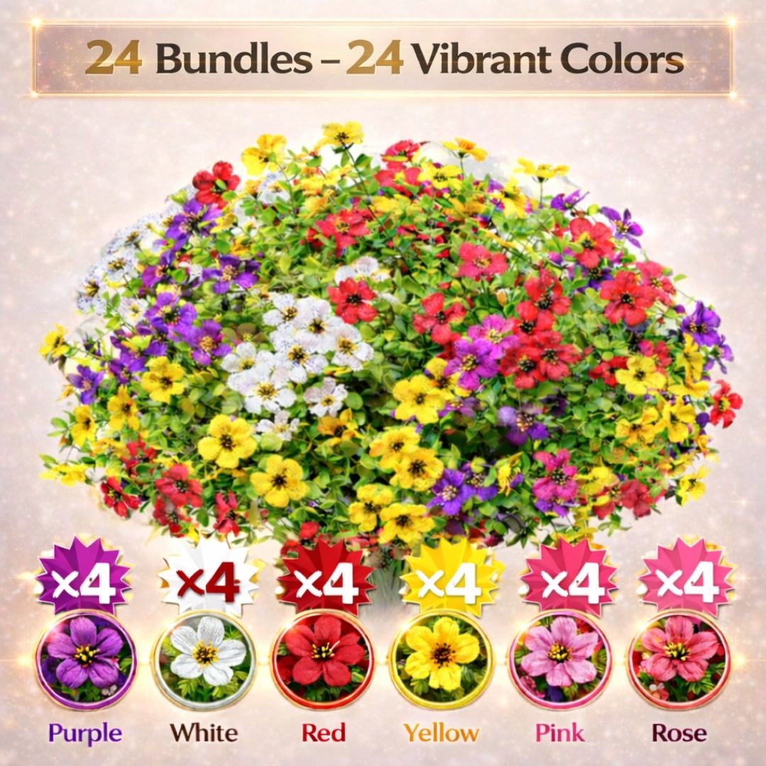 🎁 Limited-Time Offer 🔥 Realistic UV-Resistant Outdoor Flowers – Zero Maintenance