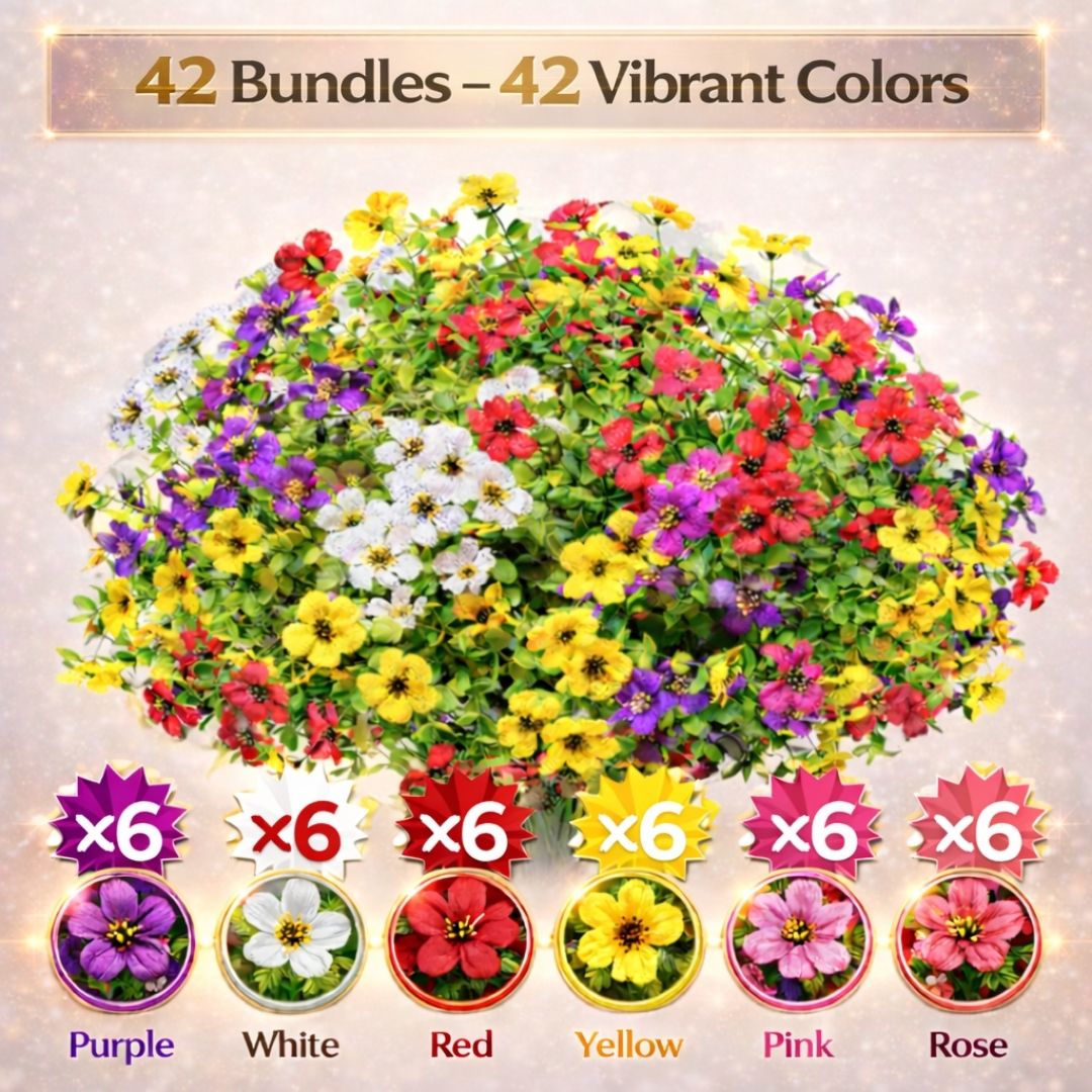 🎁 Limited-Time Offer 🔥 Realistic UV-Resistant Outdoor Flowers – Zero Maintenance