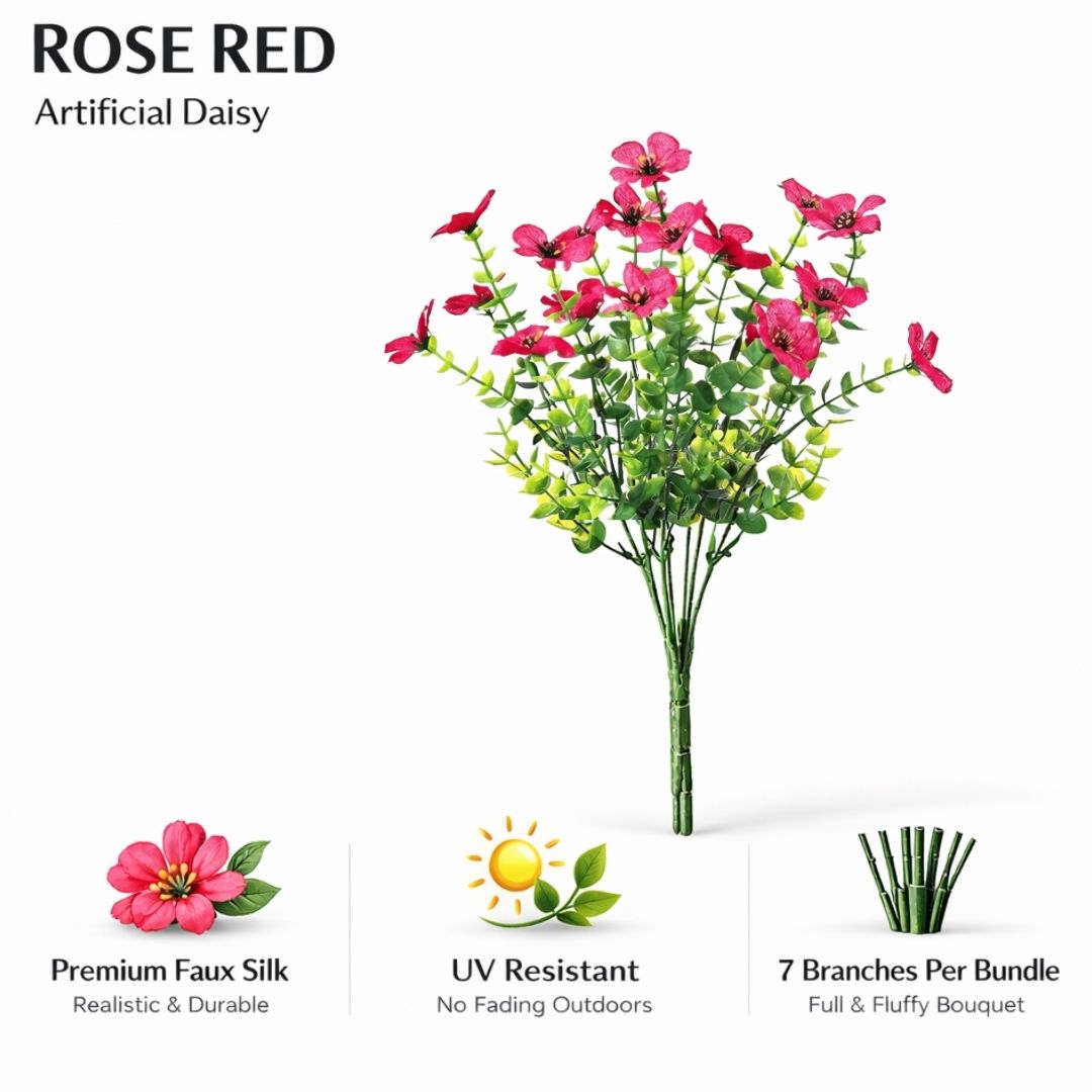 🎁 Limited-Time Offer 🔥 Realistic UV-Resistant Outdoor Flowers – Zero Maintenance