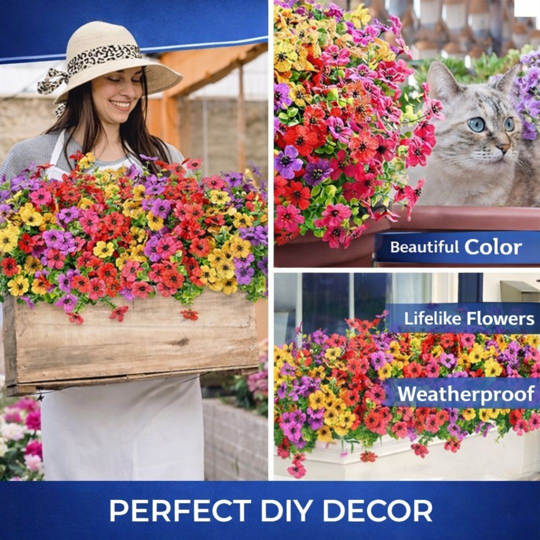 🎁 Limited-Time Offer 🔥 Realistic UV-Resistant Outdoor Flowers – Zero Maintenance