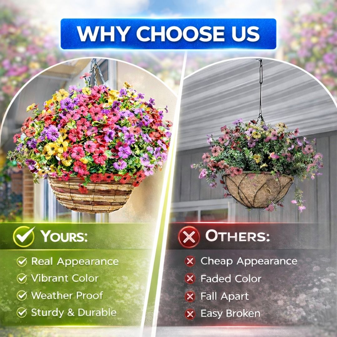 🎁 Limited-Time Offer 🔥 Realistic UV-Resistant Outdoor Flowers – Zero Maintenance