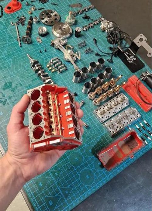🔥BLACK FRIDAY BLOWOUT: Save 49%-Gasoline OHV V8 Small-block Engine Model Kits