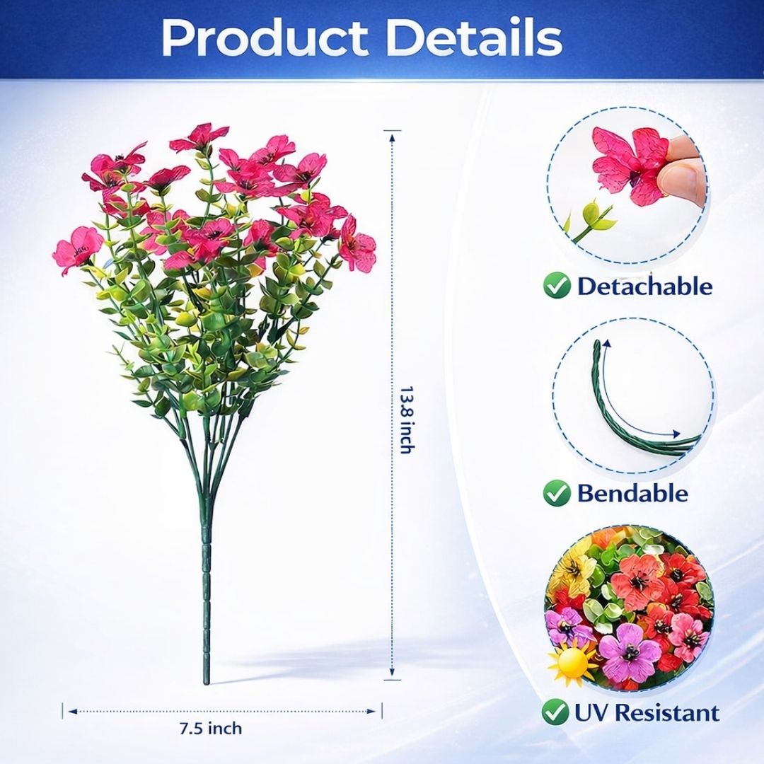 🎁 Limited-Time Offer 🔥 Realistic UV-Resistant Outdoor Flowers – Zero Maintenance